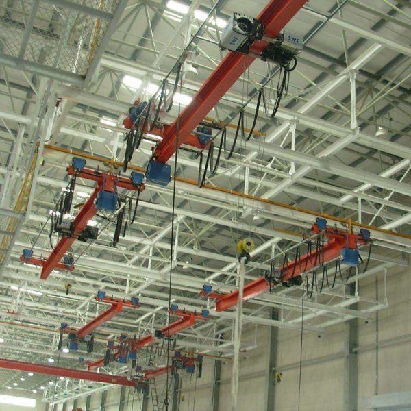 Single-beam Suspension hanging Overhead Crane Light Weight Overhead Travelling Crane 2