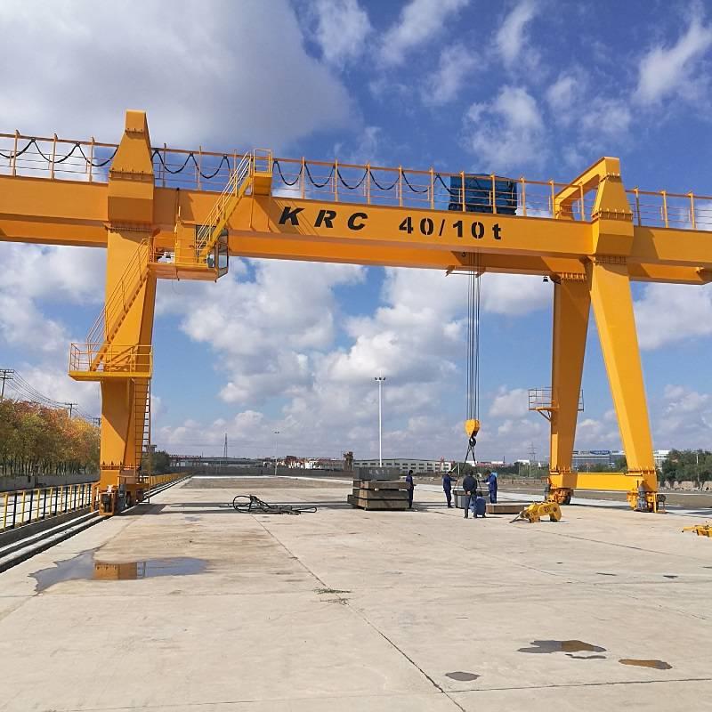 KRC Double Girder Over Head Mobile Gantry Crane With Wire Rope Hoist